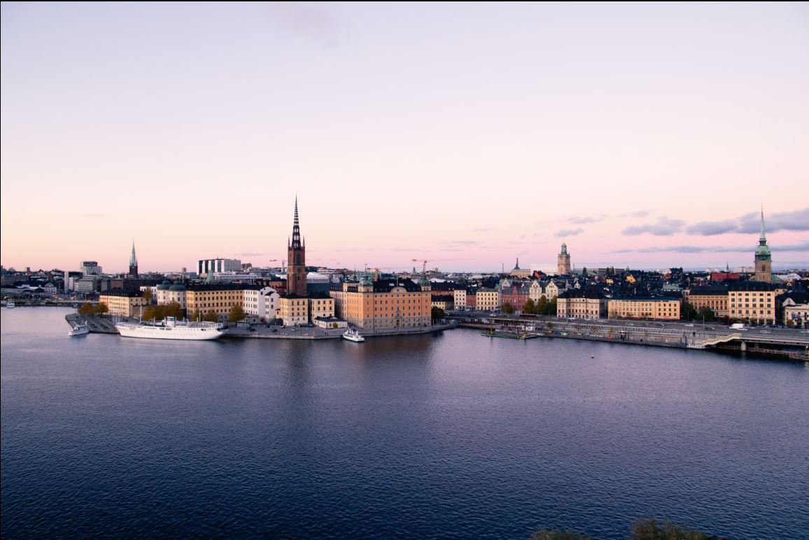 Stockholm skyline Sweden with waterfront city view